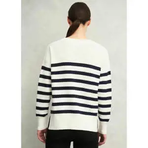 Hobbs Amoura Striped Cotton Jumper